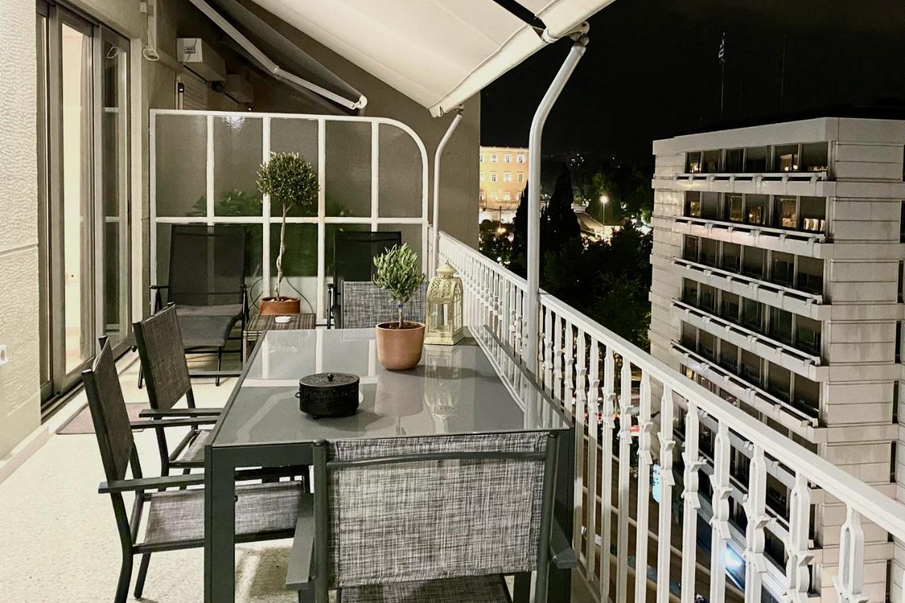 Parthenon And Syntagma Square View Apartment Aten Exteriör bild