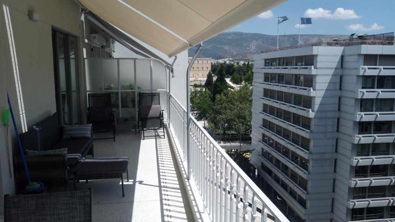 Parthenon And Syntagma Square View Apartment Aten Exteriör bild